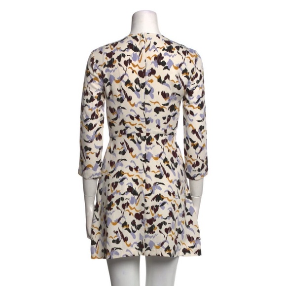 A.L.C. silk Multicolor Long Sleeve mini Dress - Picture 3 of 10